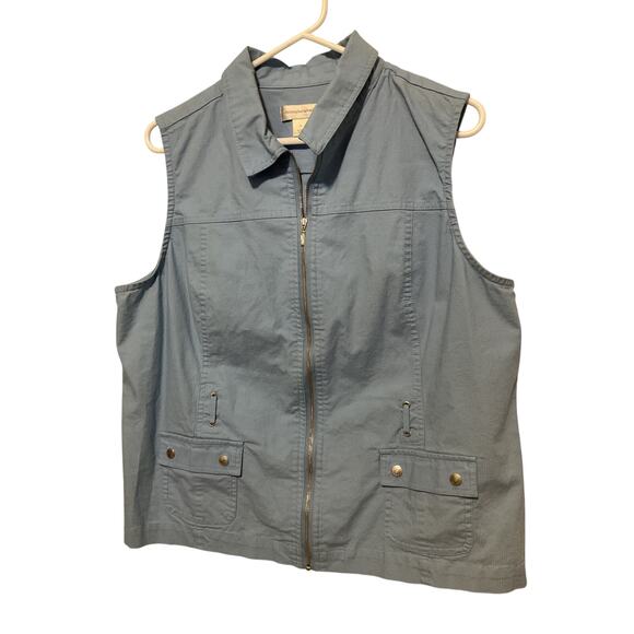 Christopher & Banks XL Blue Vest - Picture 1 of 5